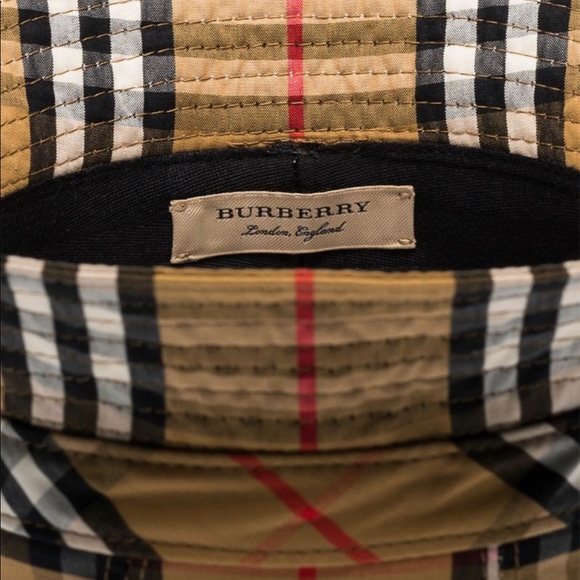 Vintage Burberry multicolored check bucket… - Picture 3 of 3